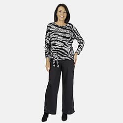 Indigo and Co Tie Front Top