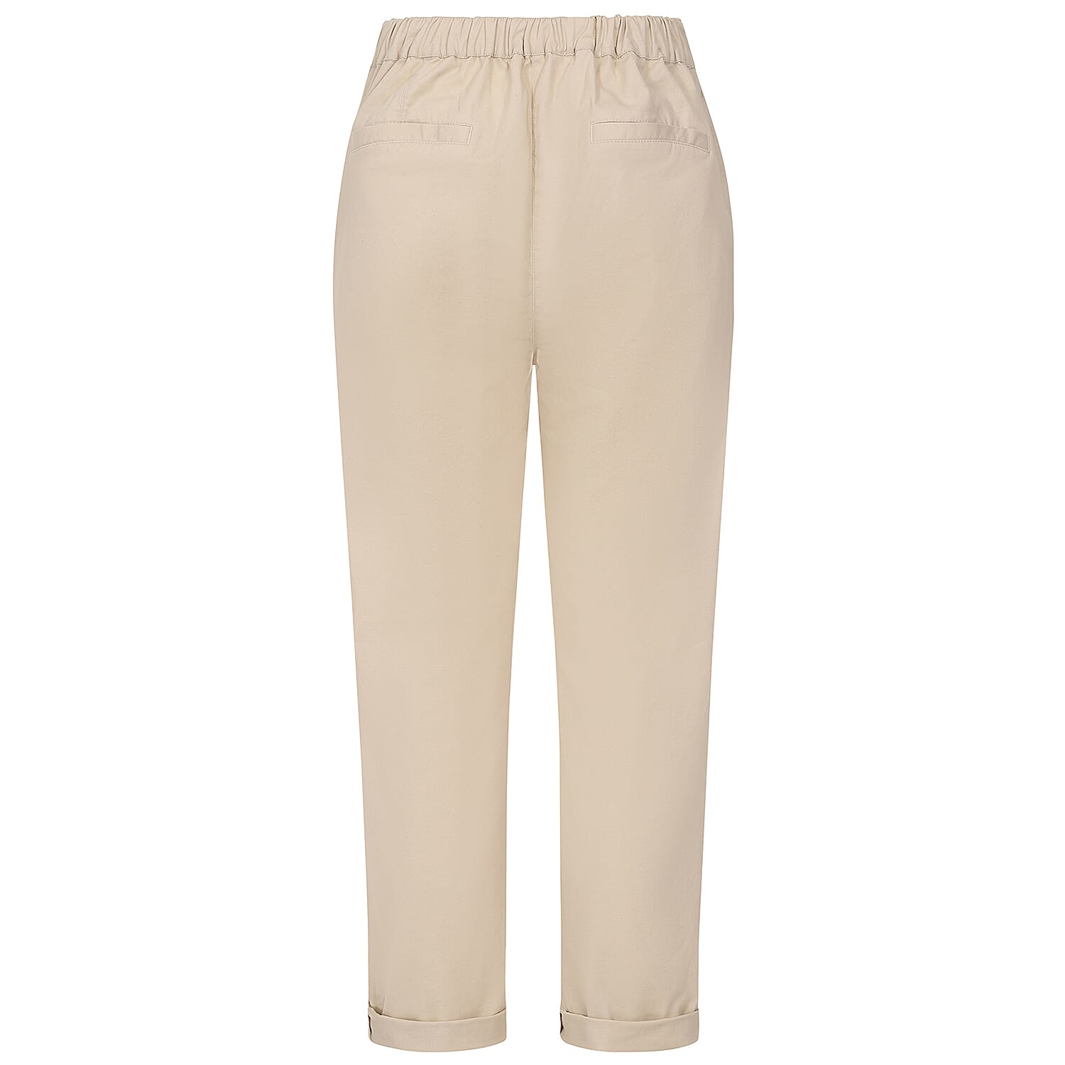 Emreco Cotton Elastic Back Turn Up Chino