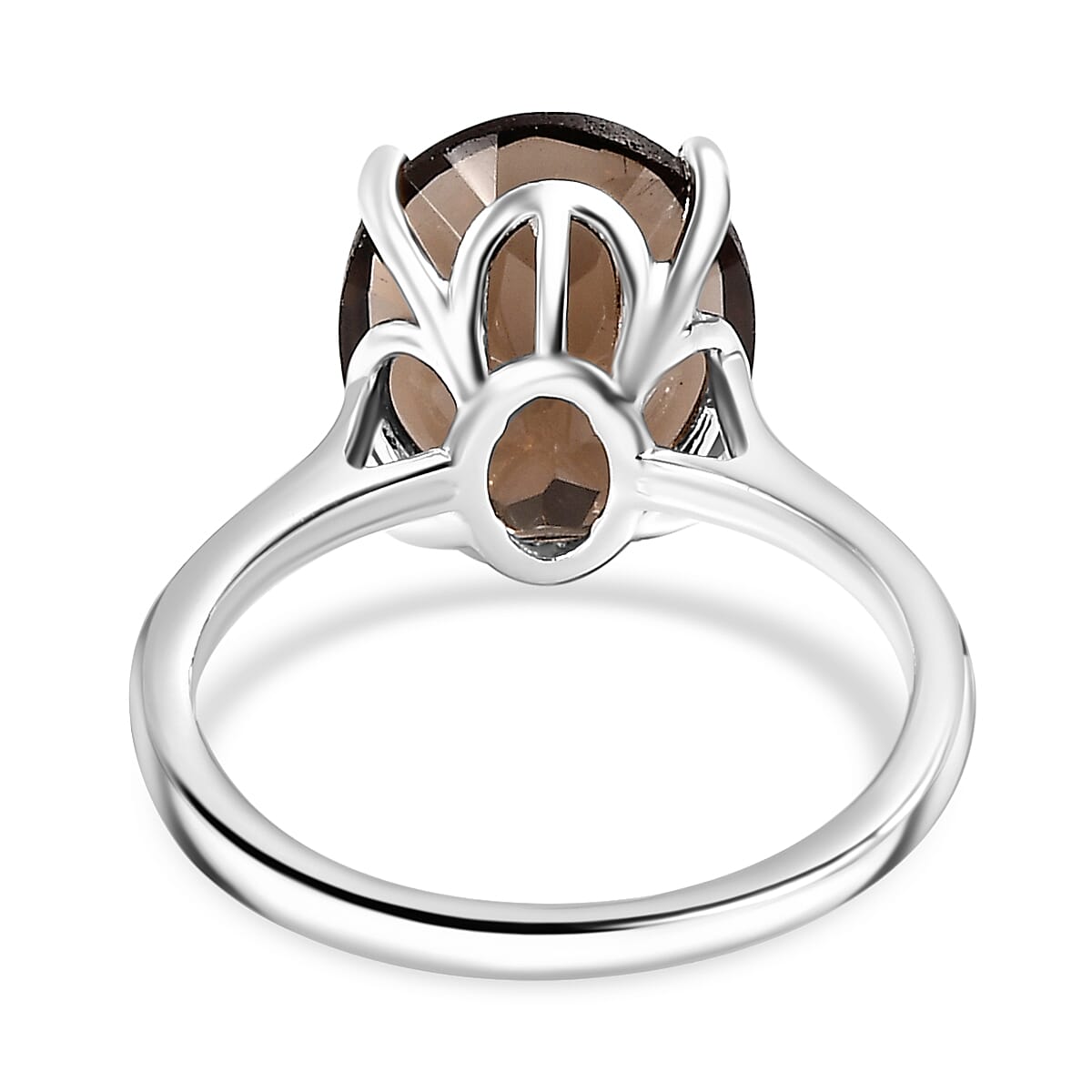 Smoky Quartz  Ring in Sterling Silver 4.50 ct