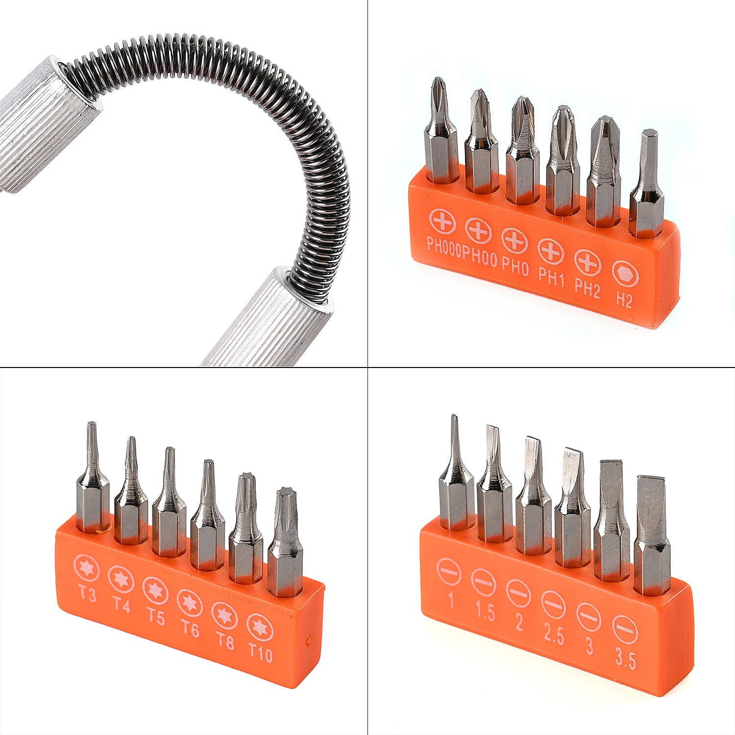 18 Piece Screwdriver and Bit Set 18 Piece Screwdriver and Bit Set
