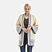 Tamsy Bohemian Style Woven Womens Cardigan - Blue