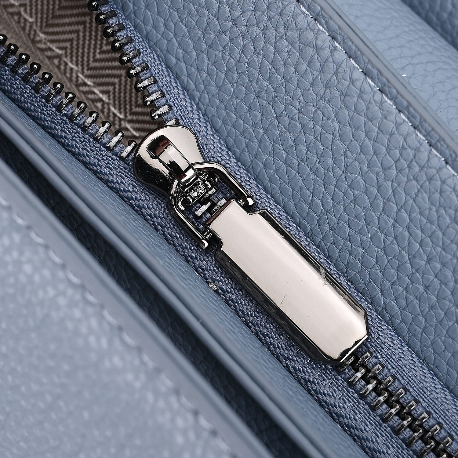 Genuine Leather Crossbody Bag (Size 25x11x22 cm) - Blue