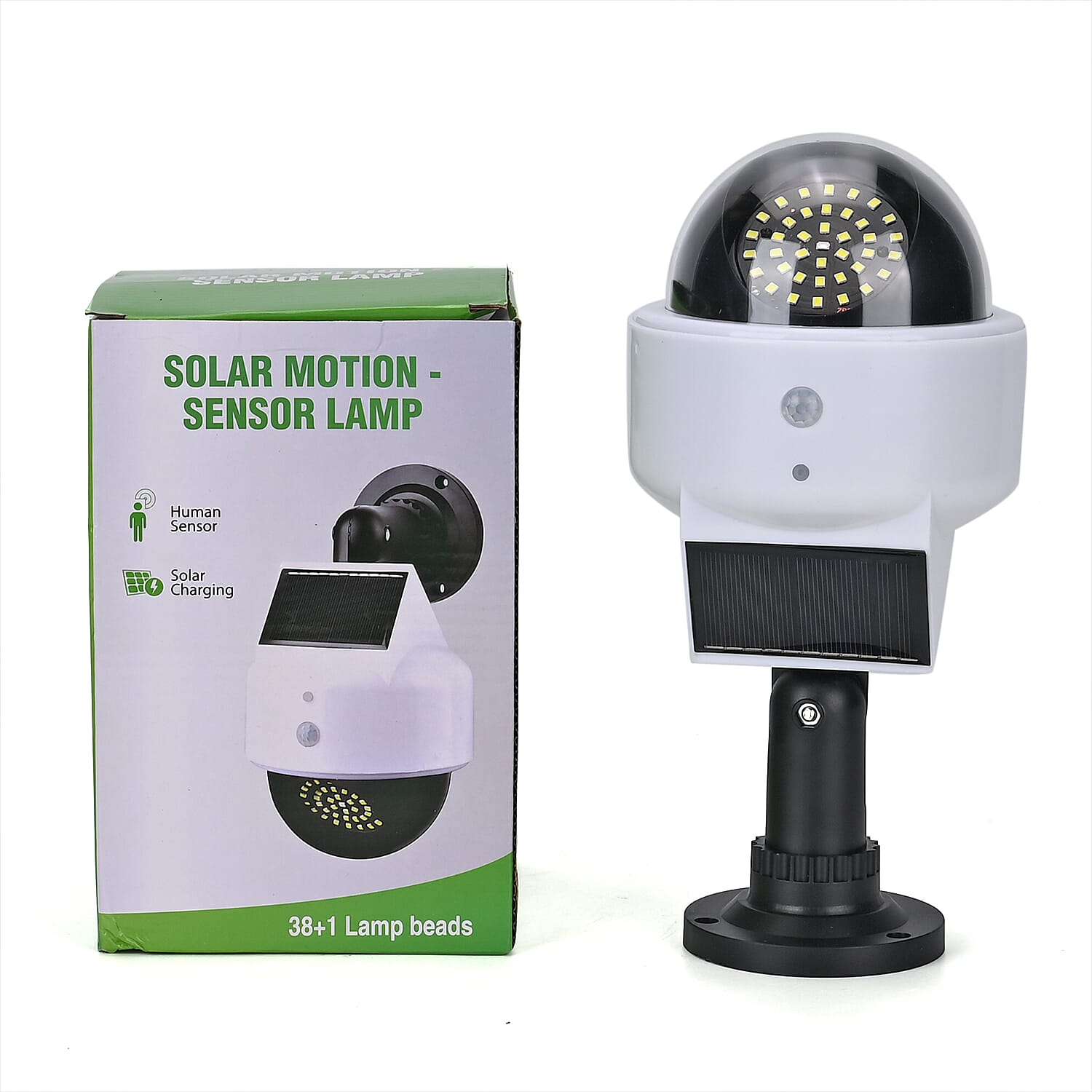 Solar Spot Light with Three Modes - White - Black