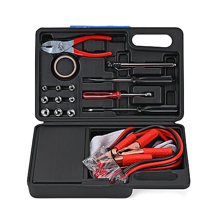 31 Piece Roadside Emergency Kit - Red