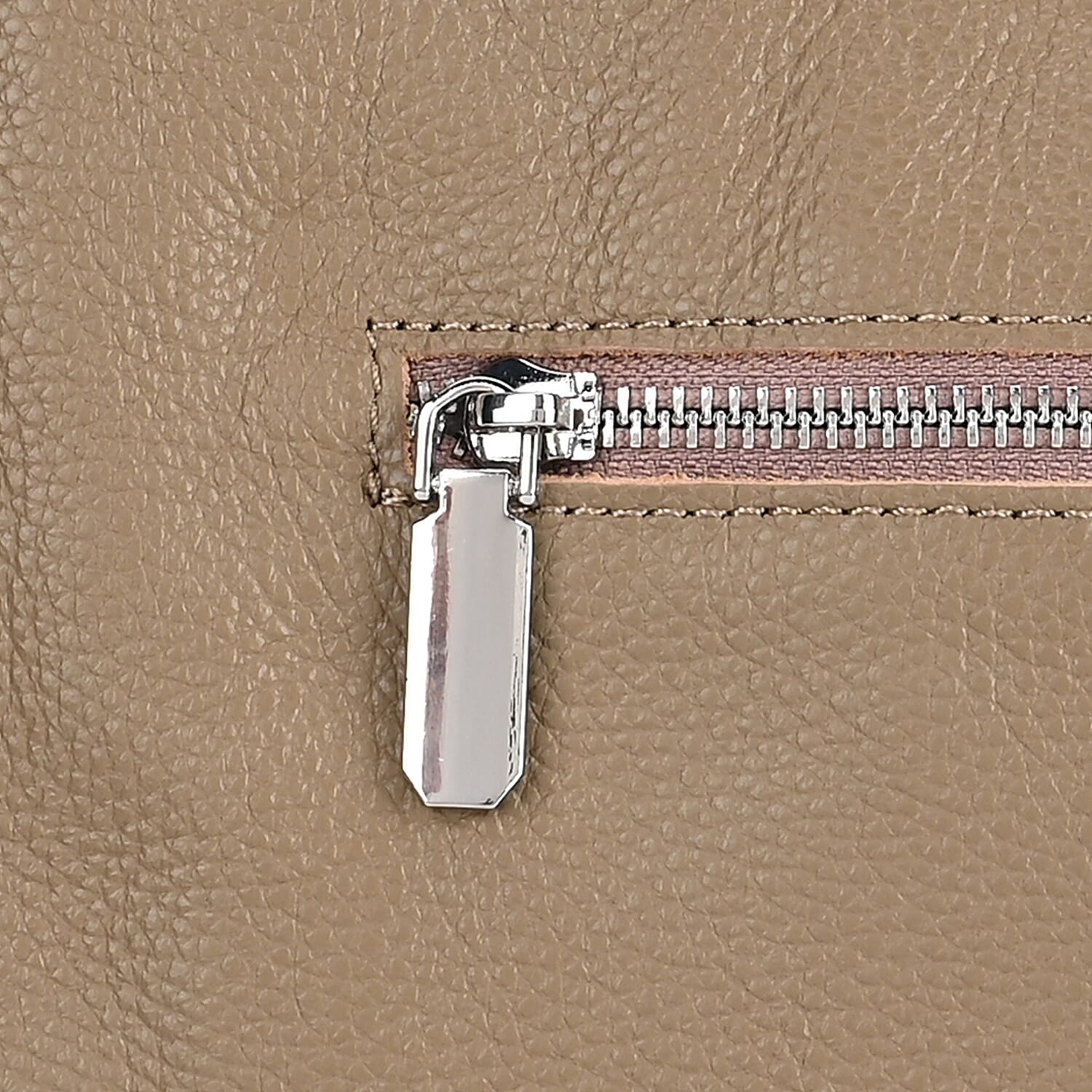 Leather Solid Crossbody Bag (Size 29x8x30 cm) - Beige