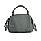 Leather Solid Crossbody Bag (Size 29x13x22 cm) - Green & Green