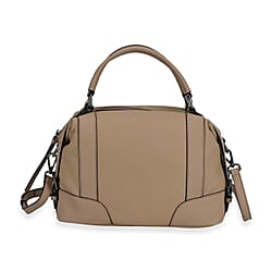 Leather Solid Crossbody Bag (Size 29x13x22 cm) - Tan & Green