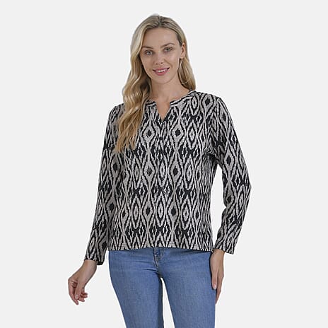 La Marey Ladies Printed Tee (Size XL) - Black