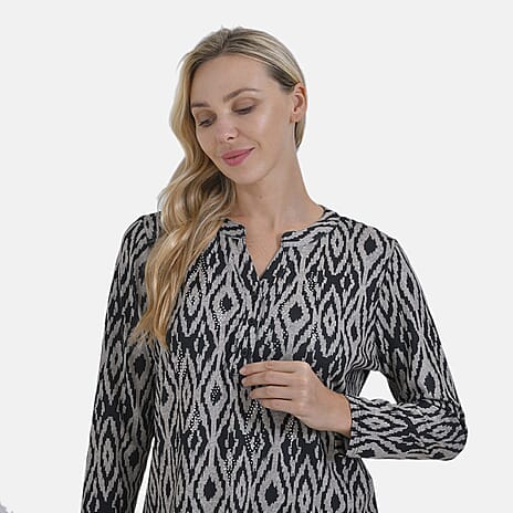 La Marey Ladies Printed Tee (Size XL) - Black