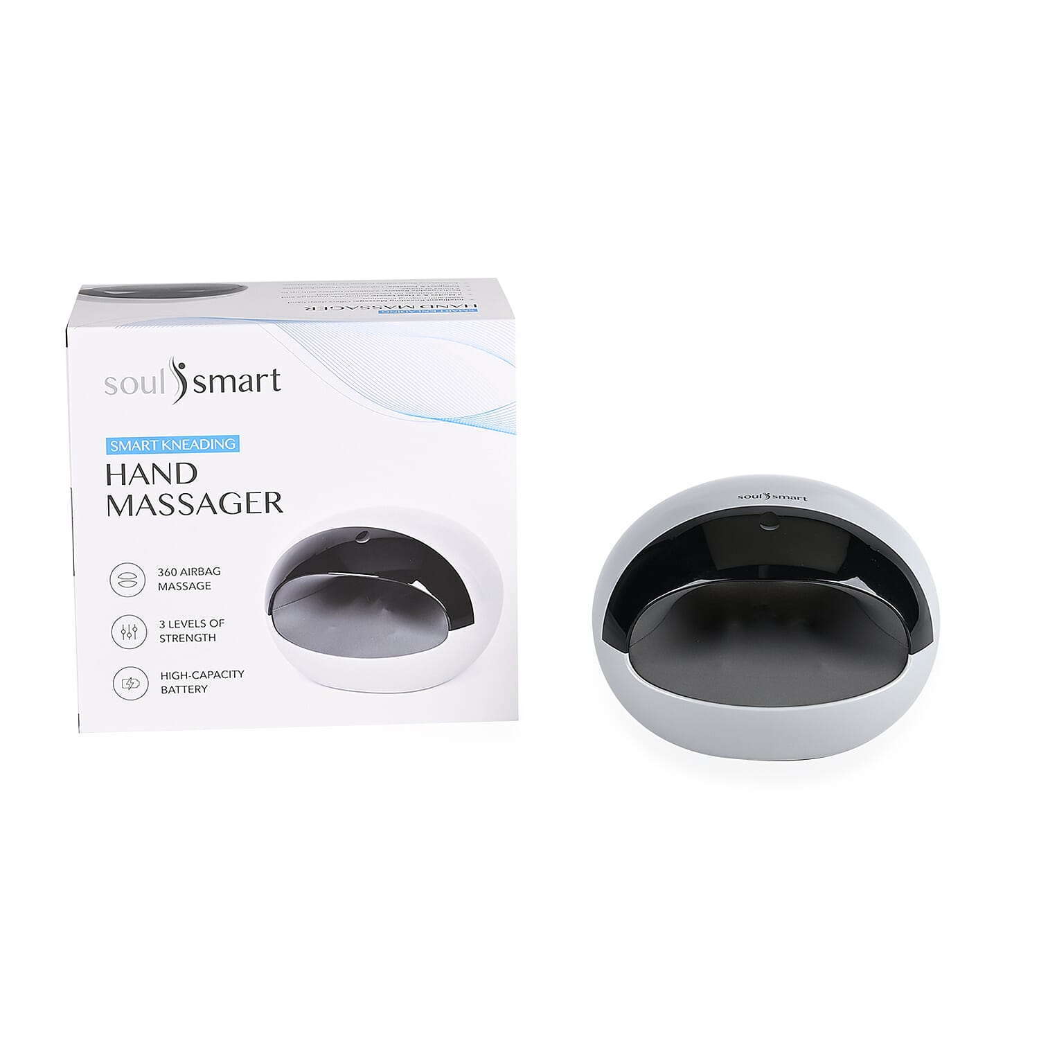 SoulSmart - Vibration, Palm Spin and Heat Soothing Cordless Hand Massager SoulSmart - Vibration, Palm Spin and Heat Soothing Cordless Hand Massager