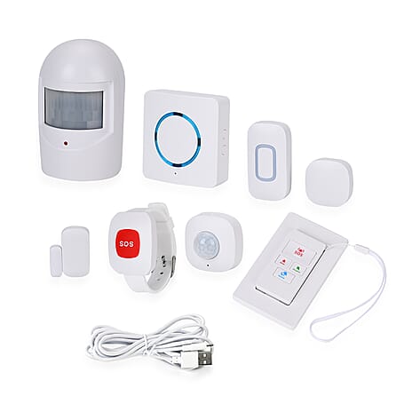 Set of 8 Pieces Intelligent Security System - White