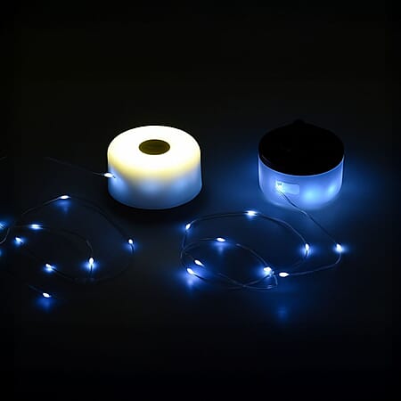 Rechargeable Warm String Outdoor Light - Yellow and White