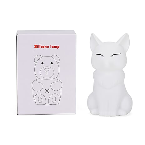 Squishy Colour Changing Rechargeable Silicone Lamp - Fox