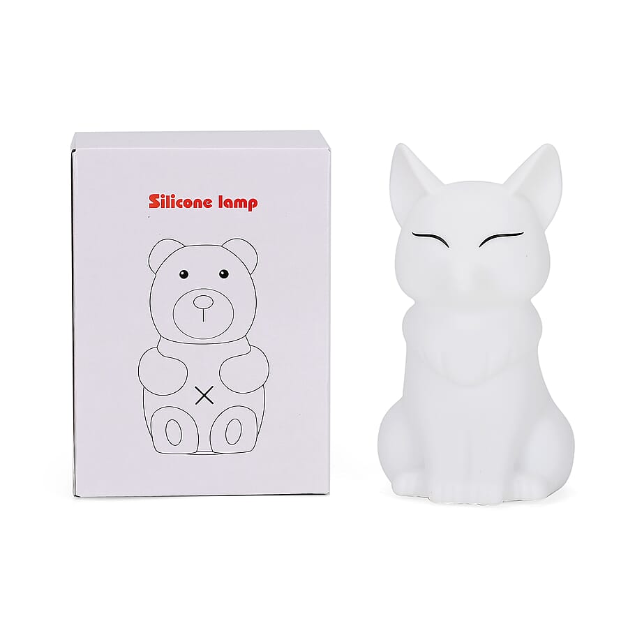 Squishy Colour Changing Rechargeable Silicone Lamp - Fox