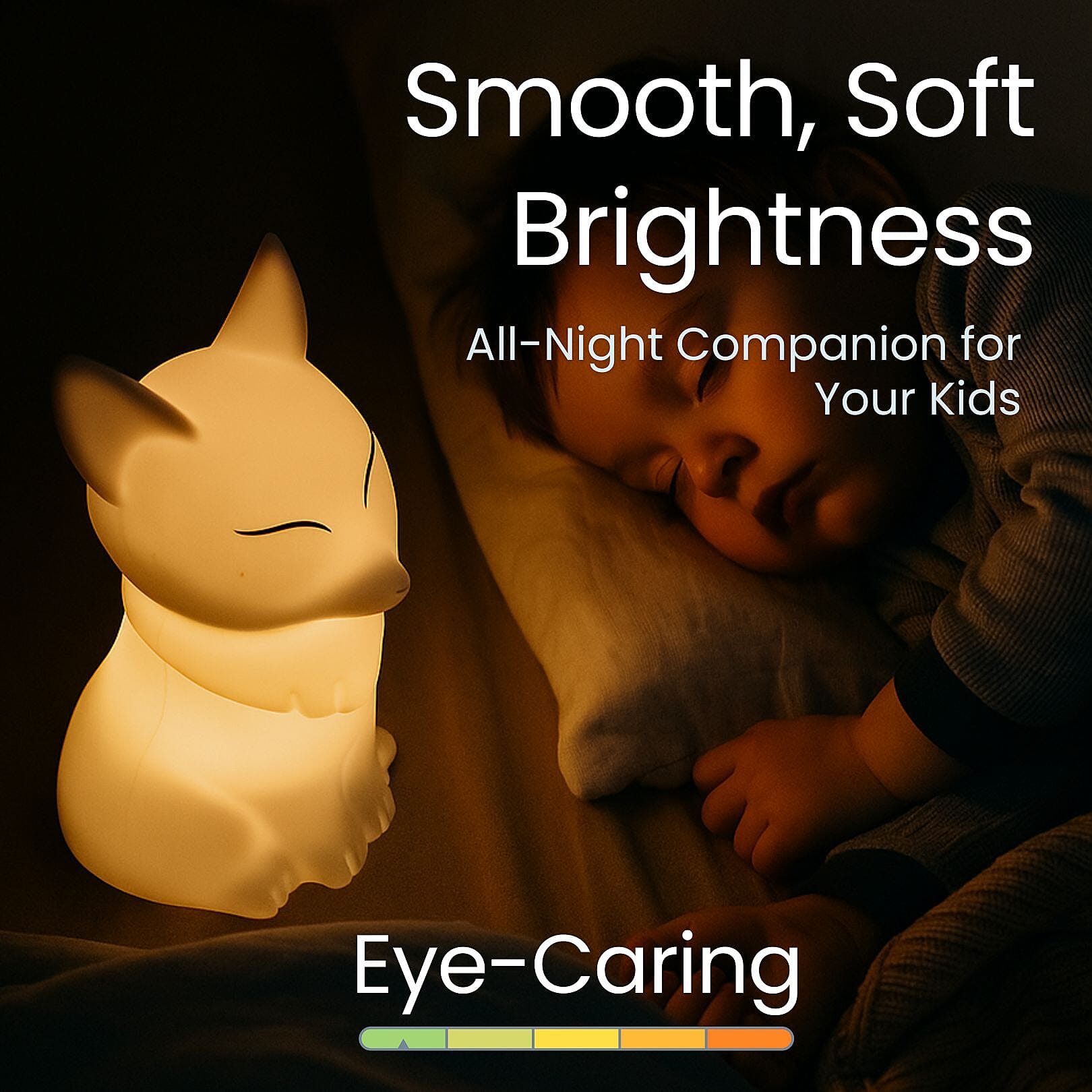 Squishy Colour Changing Rechargeable Silicone Lamp - Fox