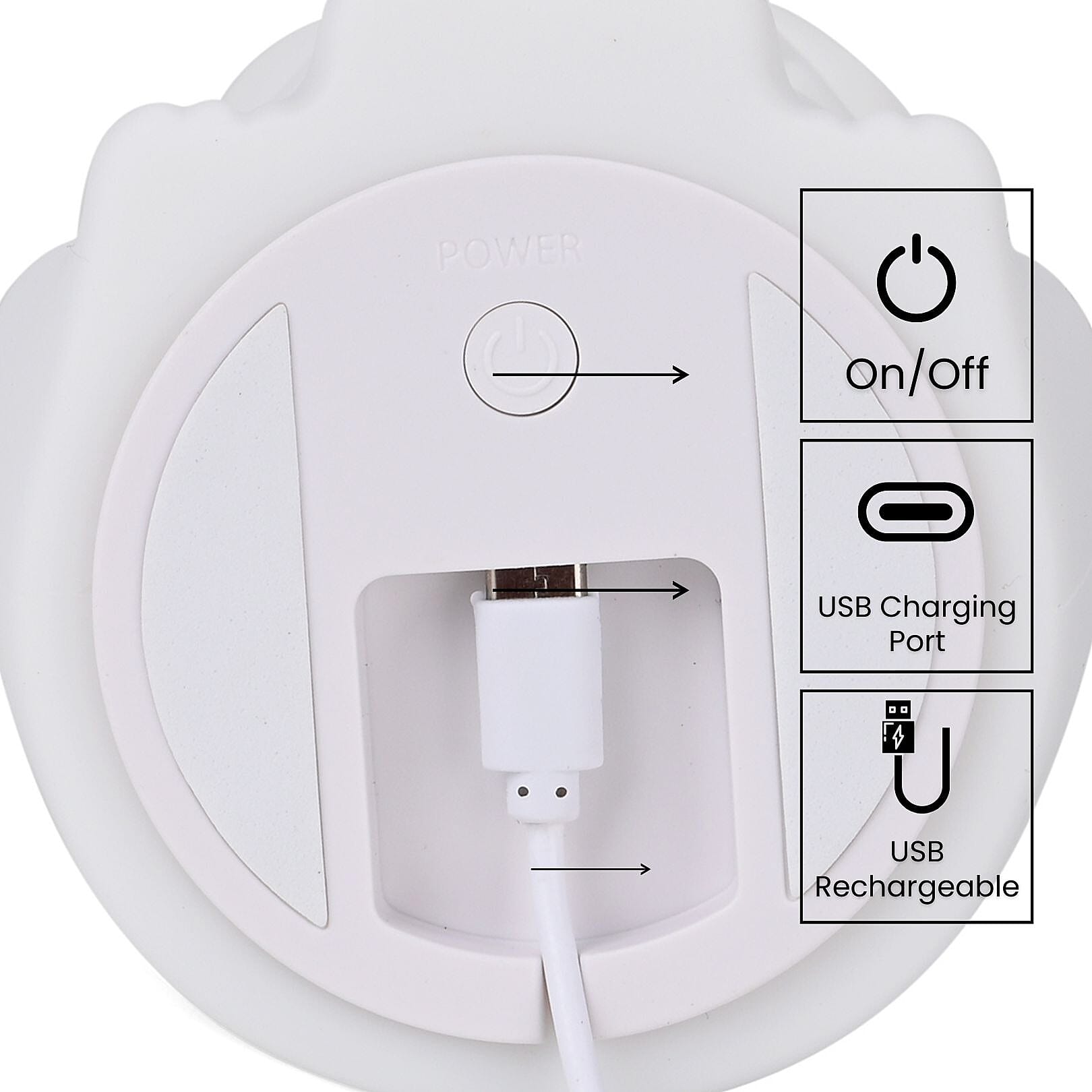 Squishy Colour Changing Rechargeable Silicone Lamp - Fox