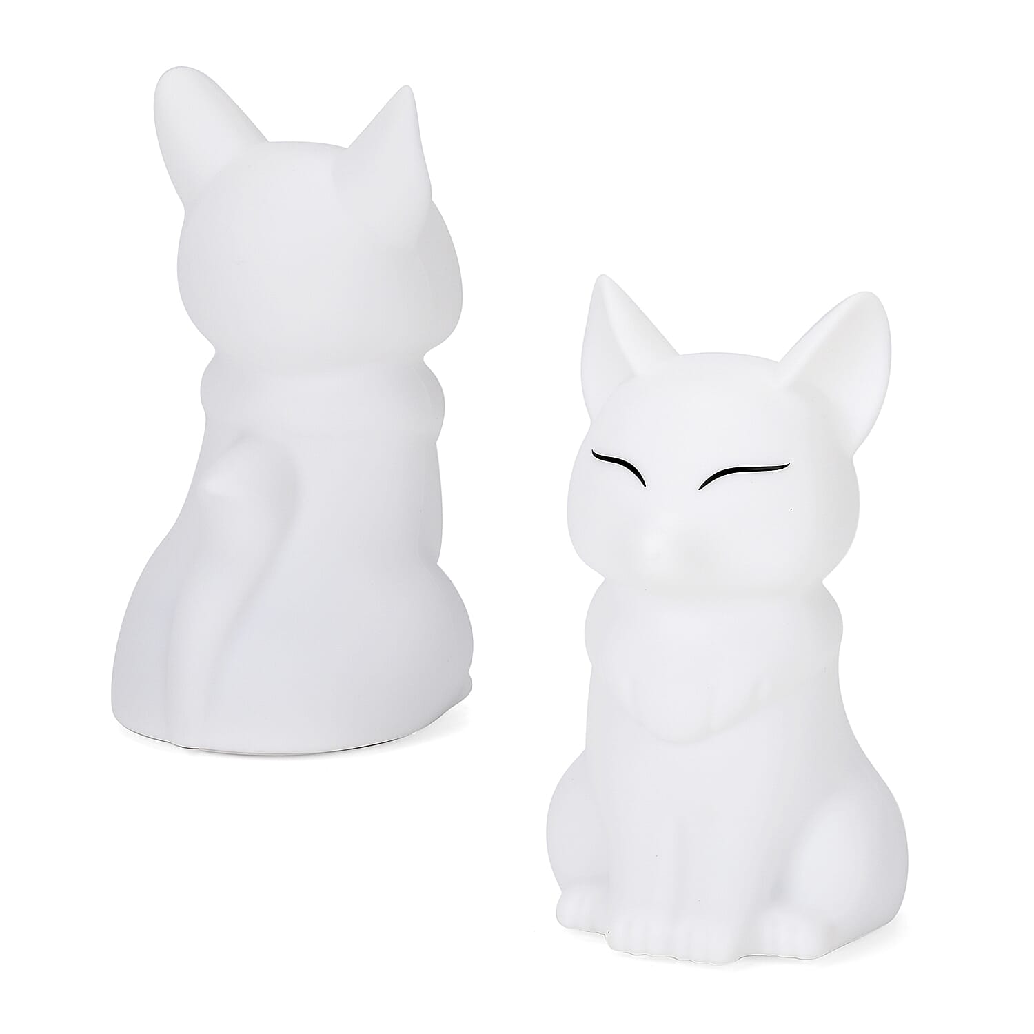 Squishy Colour Changing Rechargeable Silicone Lamp - Fox