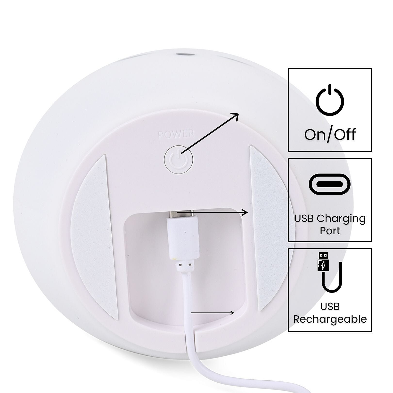 Squishy Colour Changing Rechargeable Silicone Lamp - Rabbit