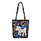 Embroidered Tote Bag (Size 29x10x31 cm) - Blue