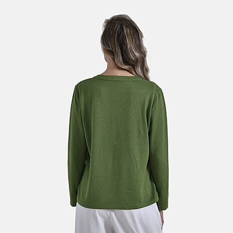 La Marey Ladies Top (Size S) - Grass Green