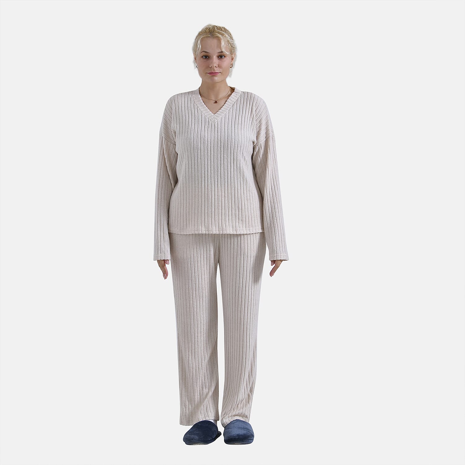 La Marey Two-Piece Knitted Loungwear Set