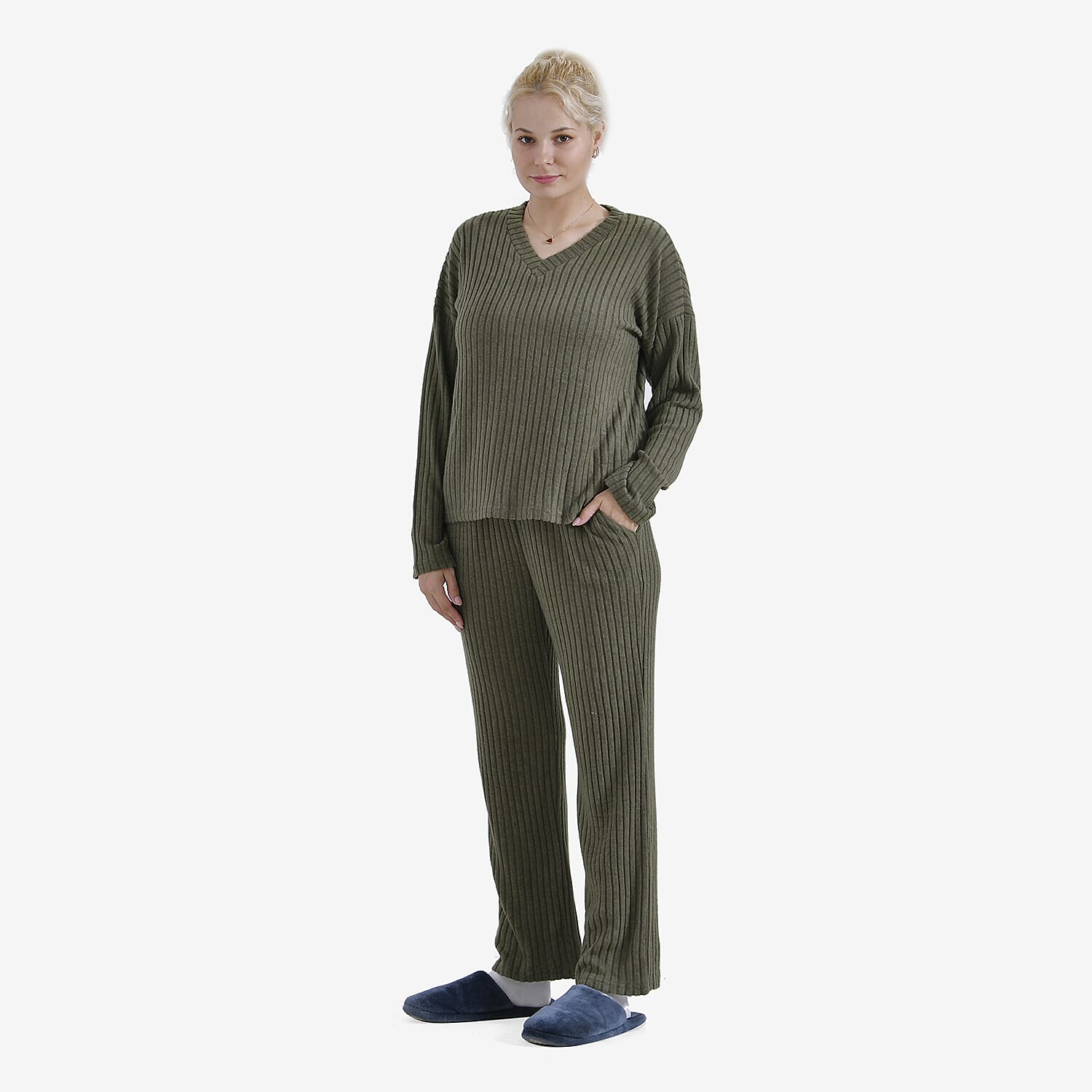La Marey Two-Piece Knitted Loungwear Set