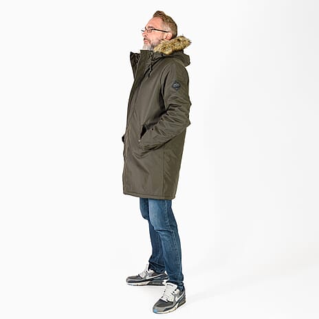 Threadbare Polyester Woven Jacket (Size 1x1 cm) - Khaki