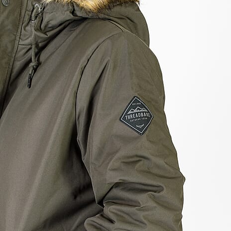 Threadbare Polyester Woven Jacket (Size 1x1 cm) - Khaki