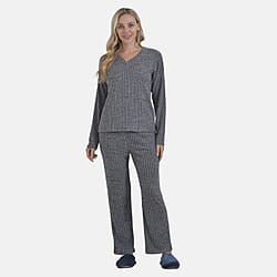 La Marey Two-piece Knitted Loungewear Set