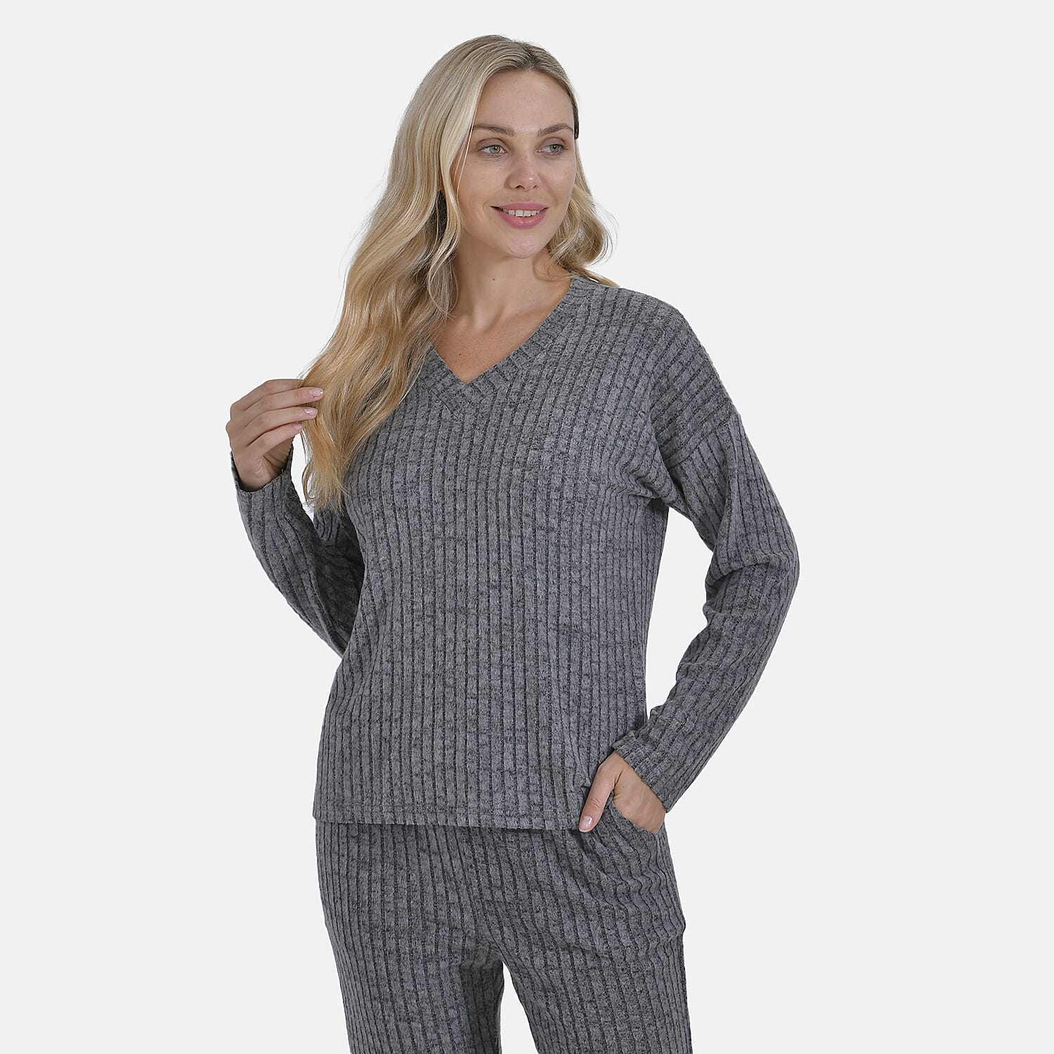 La Marey Two-piece Knitted Loungewear Set
