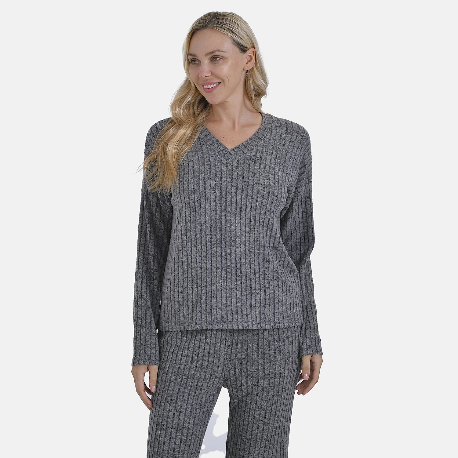 La Marey Two-piece Knitted Loungewear Set