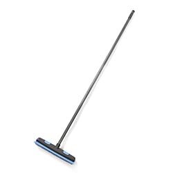 2-in-1 Broom with Squeegee - Blue