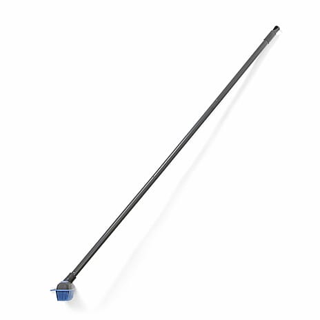 2 in 1 Broom with Squeegee - Stain, Pet Hair, Stubborn Grime, Dirty Water and Dust - Suitable for wet and dry cleaning,  indoor- outdoor-Integrated squeegee. Blue Grey & Grey White