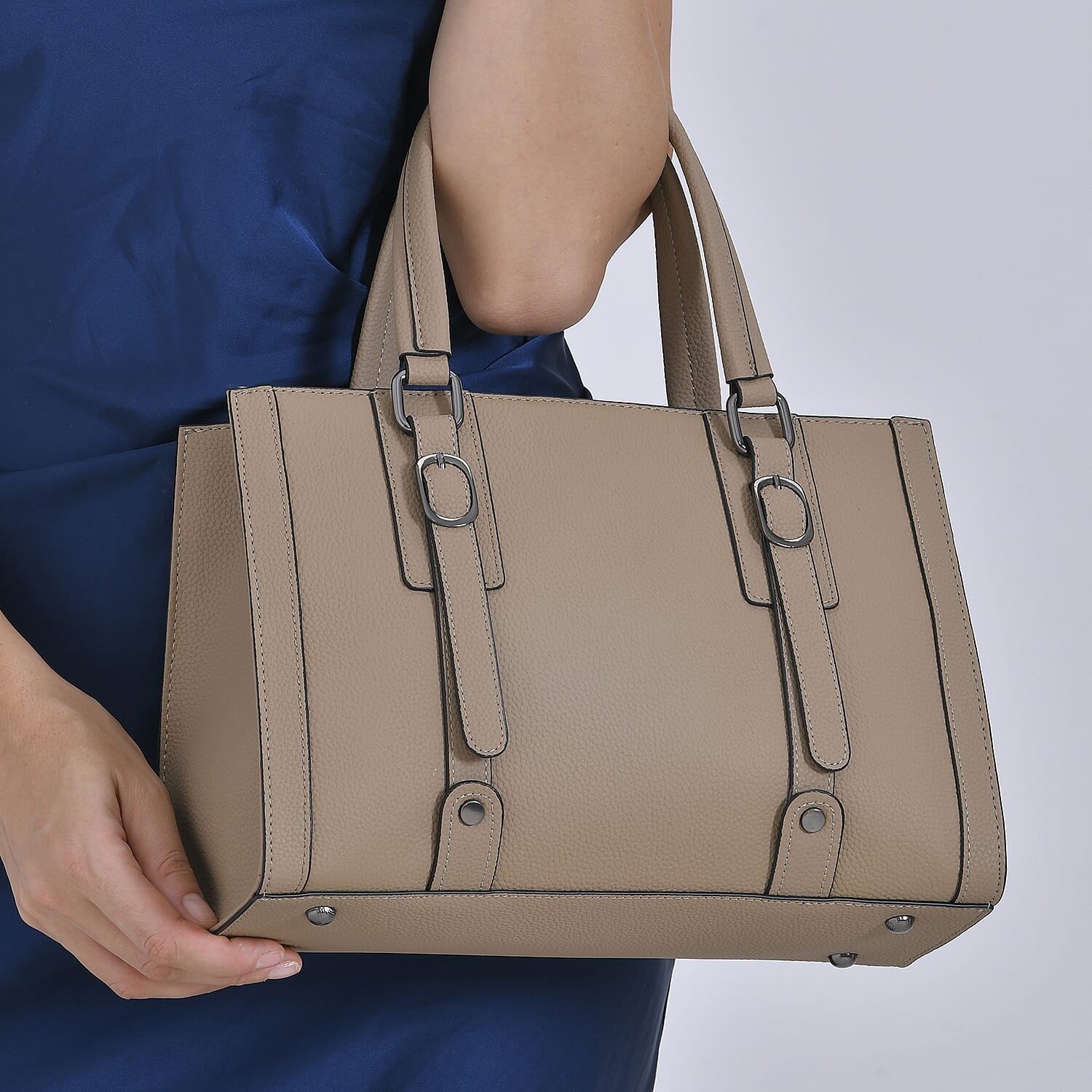 BLACK FRIDAY DOORBUSTER - Leather Crossbody HandBag - Beige