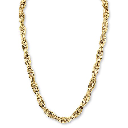 5th Avenue Closeout Deal - Twisted Hexagonal Link Necklace (Size - 20),  Gold Wt. 27.3 Gms