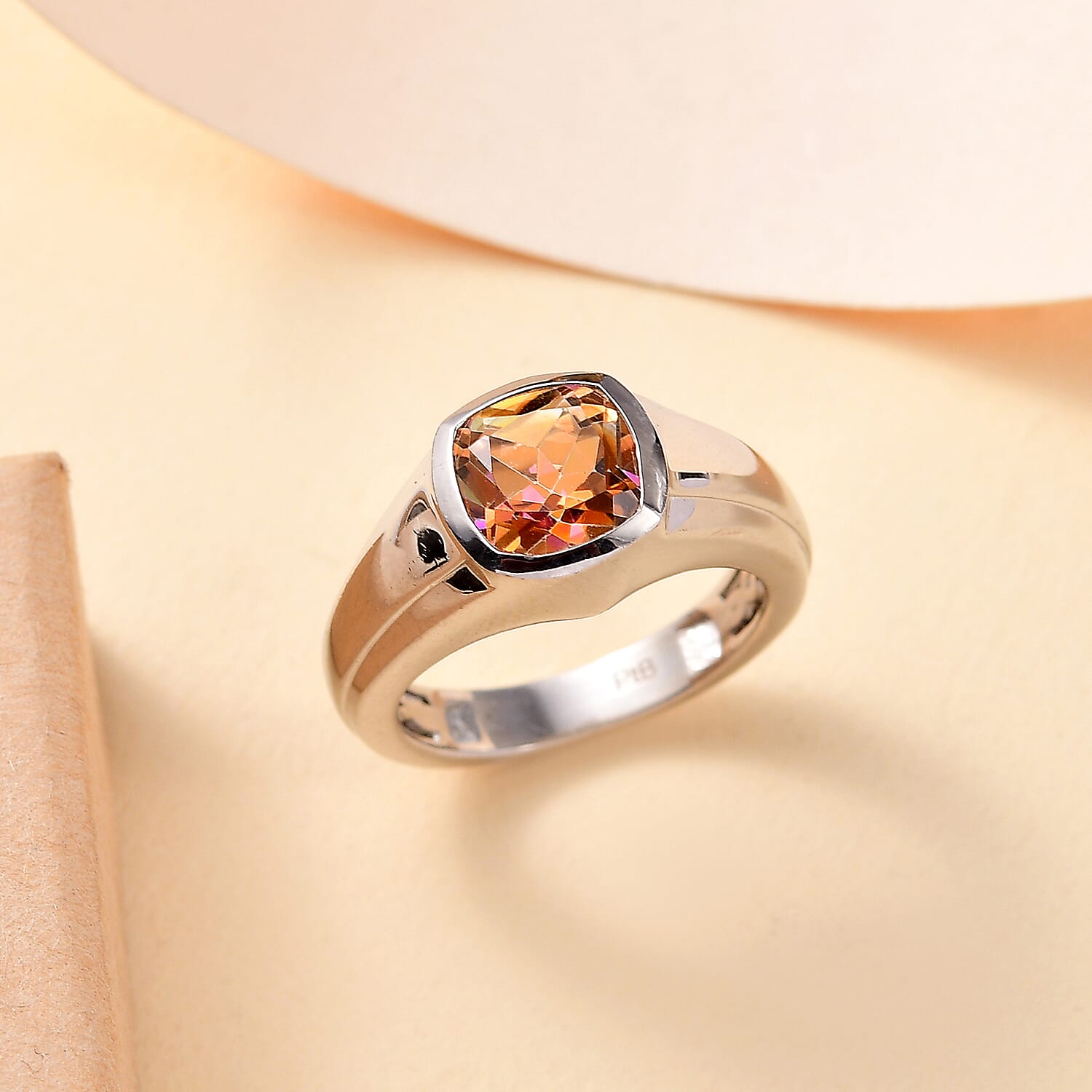 Twilight Mystic Quartz Ring 2.719  Ct.