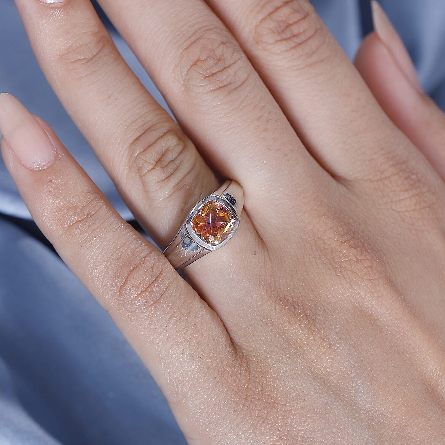 Twilight Mystic Quartz Ring 2.719  Ct.