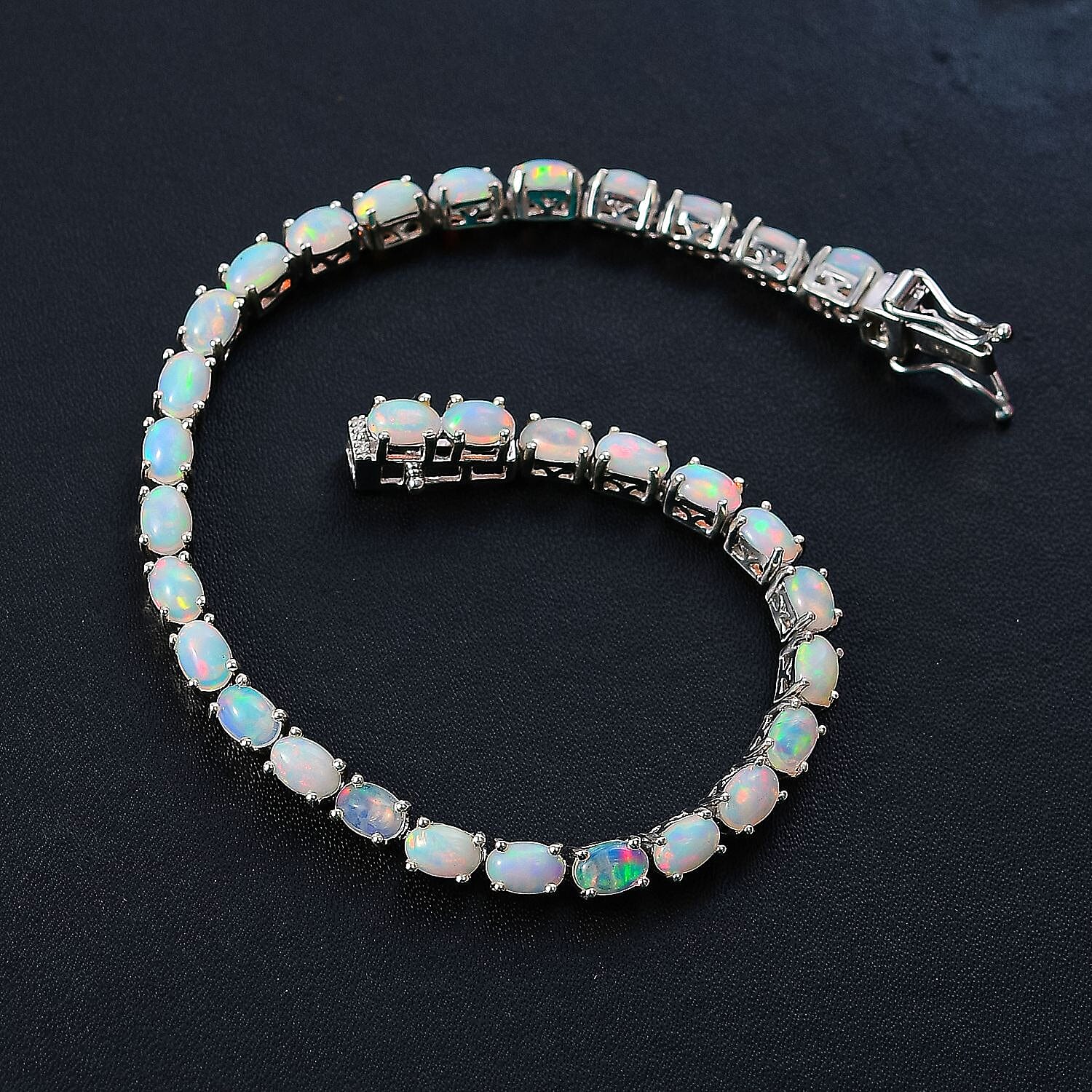 Opal bracelet, natural Ethiopian opal charm bracelet, opal hot bracelet