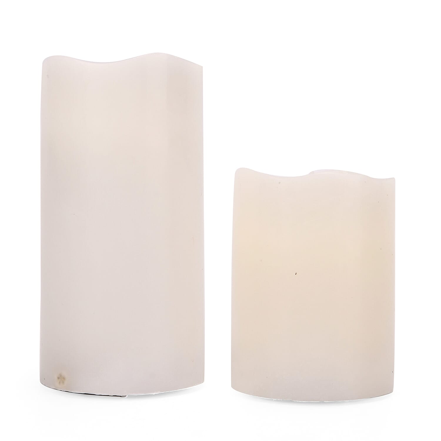 Set of 2 LED Wax Candle Lights Embedded with Dry Flower (2AA Battery not inc.) - Red Set of 2 LED Wax Candle Lights Embedded with Dry Flower (2AA Battery not inc.) - Red