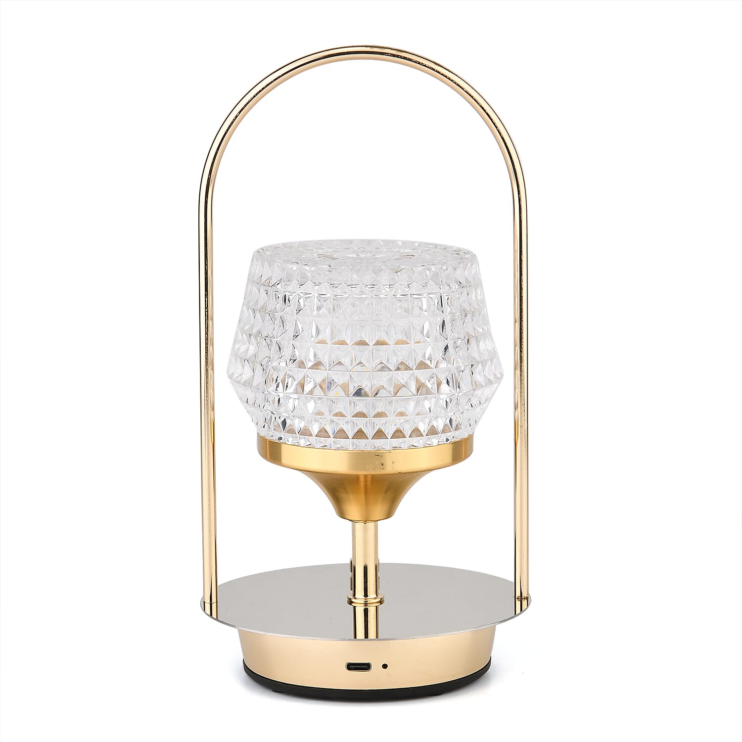 Rechargeable Crystal Effect Lamp with Touch Control (Battery 800mAh inc.) - Rose