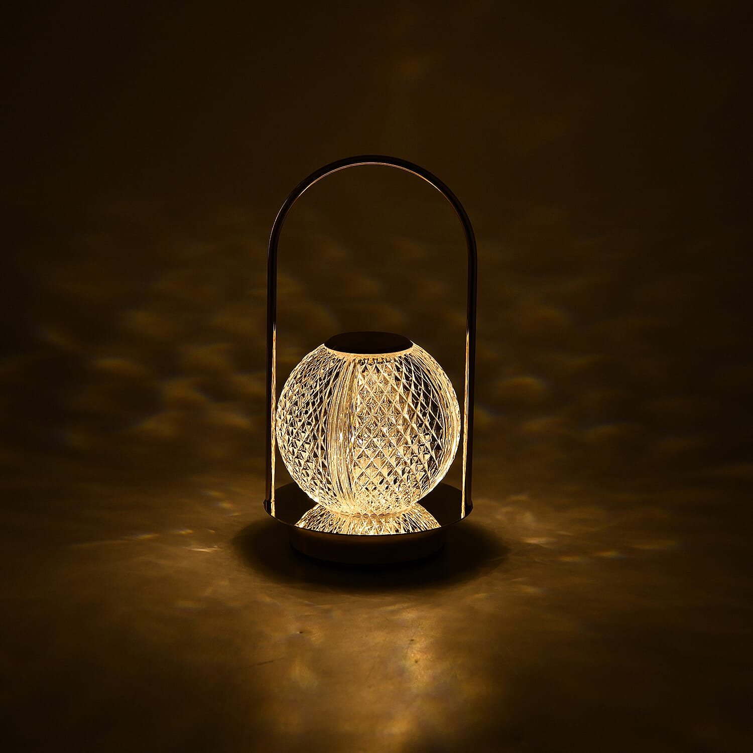 Rechargeable Crystal Effect Lamp with Touch Control (Battery 800mAh inc.) - Round