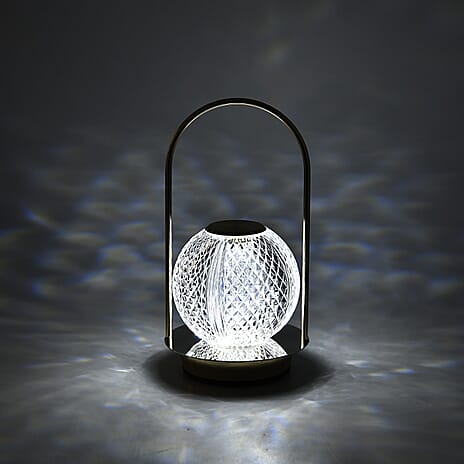 Rechargeable Crystal Effect Lamp with Touch Control (Battery 800mAh inc.) - Round