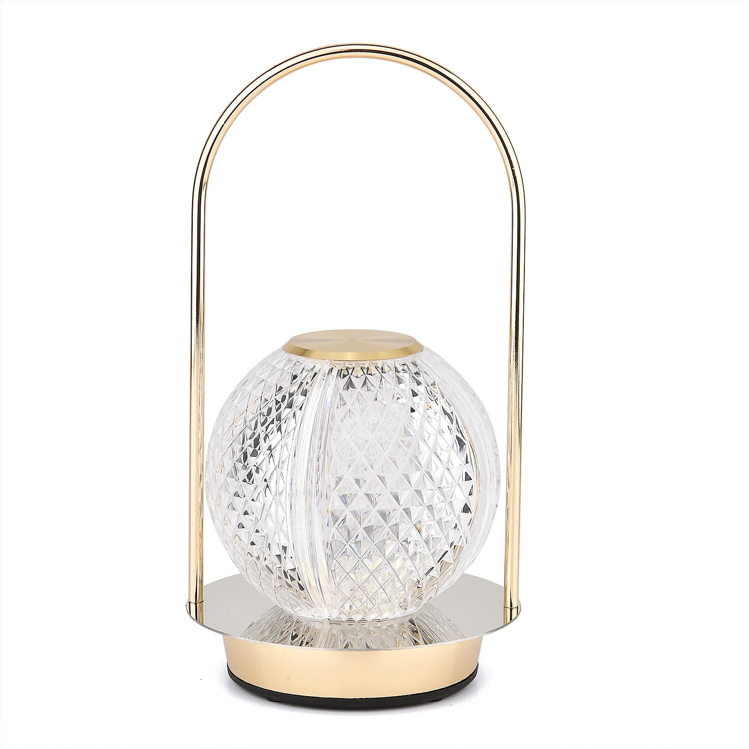 Rechargeable Crystal Effect Lamp with Touch Control (Battery 800mAh inc.) - Round