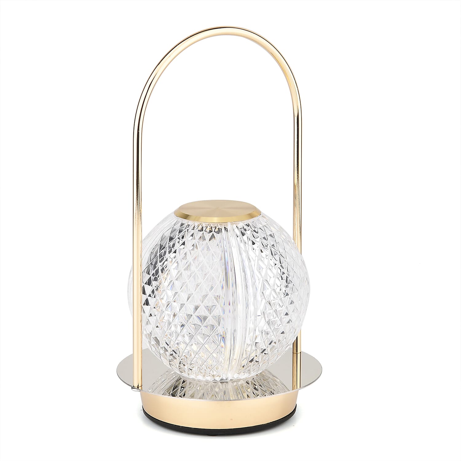 Rechargeable Crystal Effect Lamp with Touch Control (Battery 800mAh inc.) - Round