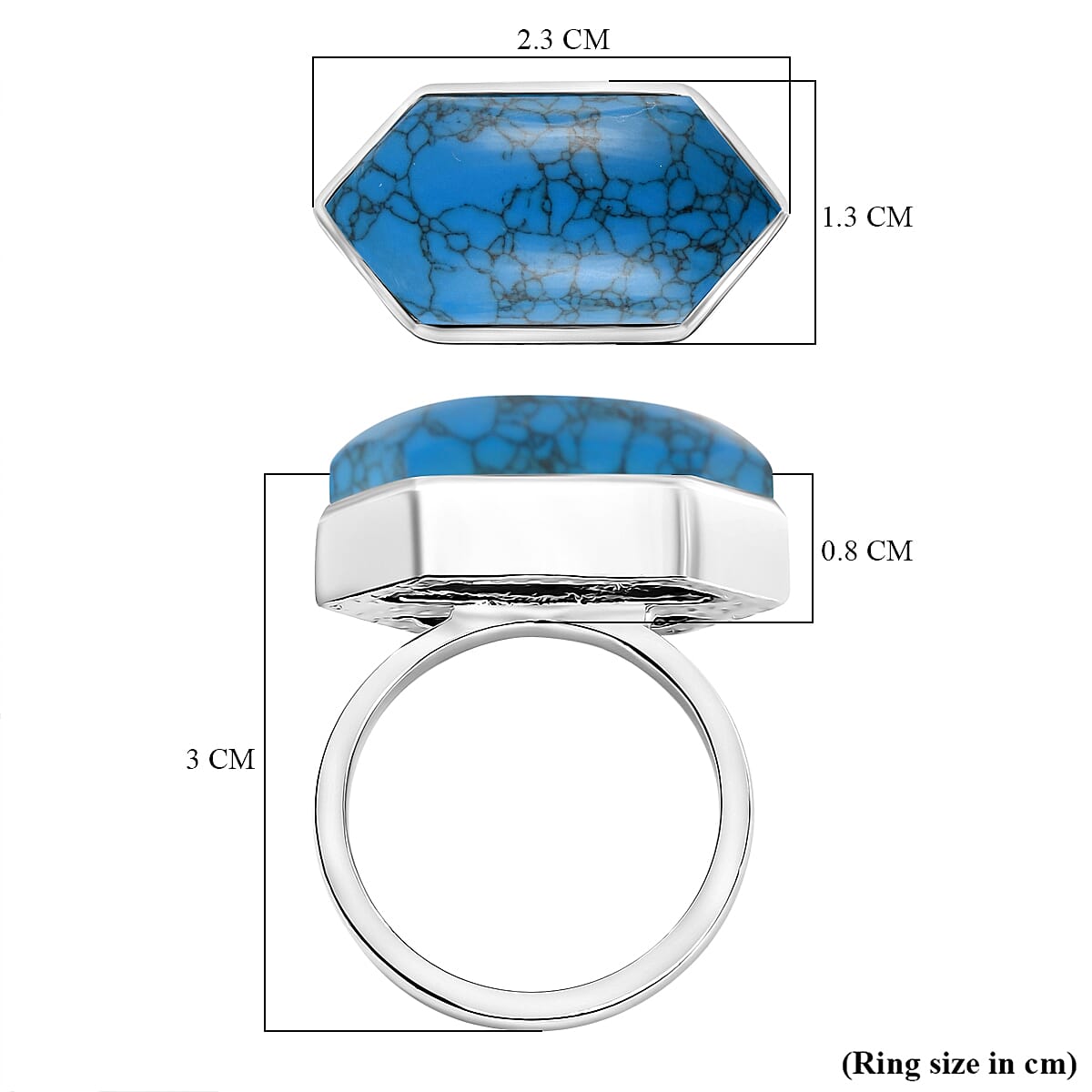 Solitaire Ring in White Tone