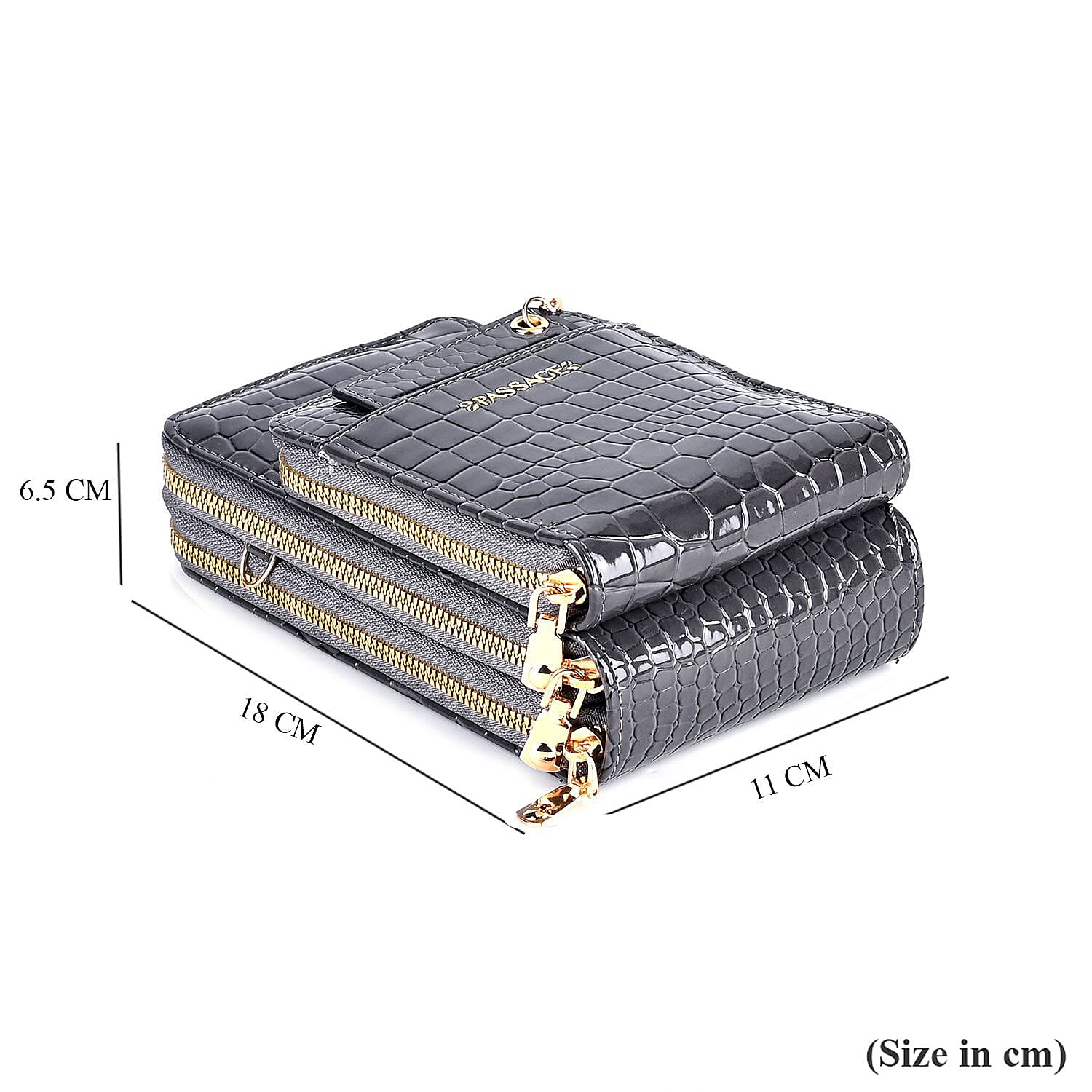 Passage PU Embossed Crossbody Bag