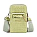 Passage Embossed Crocodile Pattern Crossbody Bag with Card Slot & Shoulder Strap - Lavender