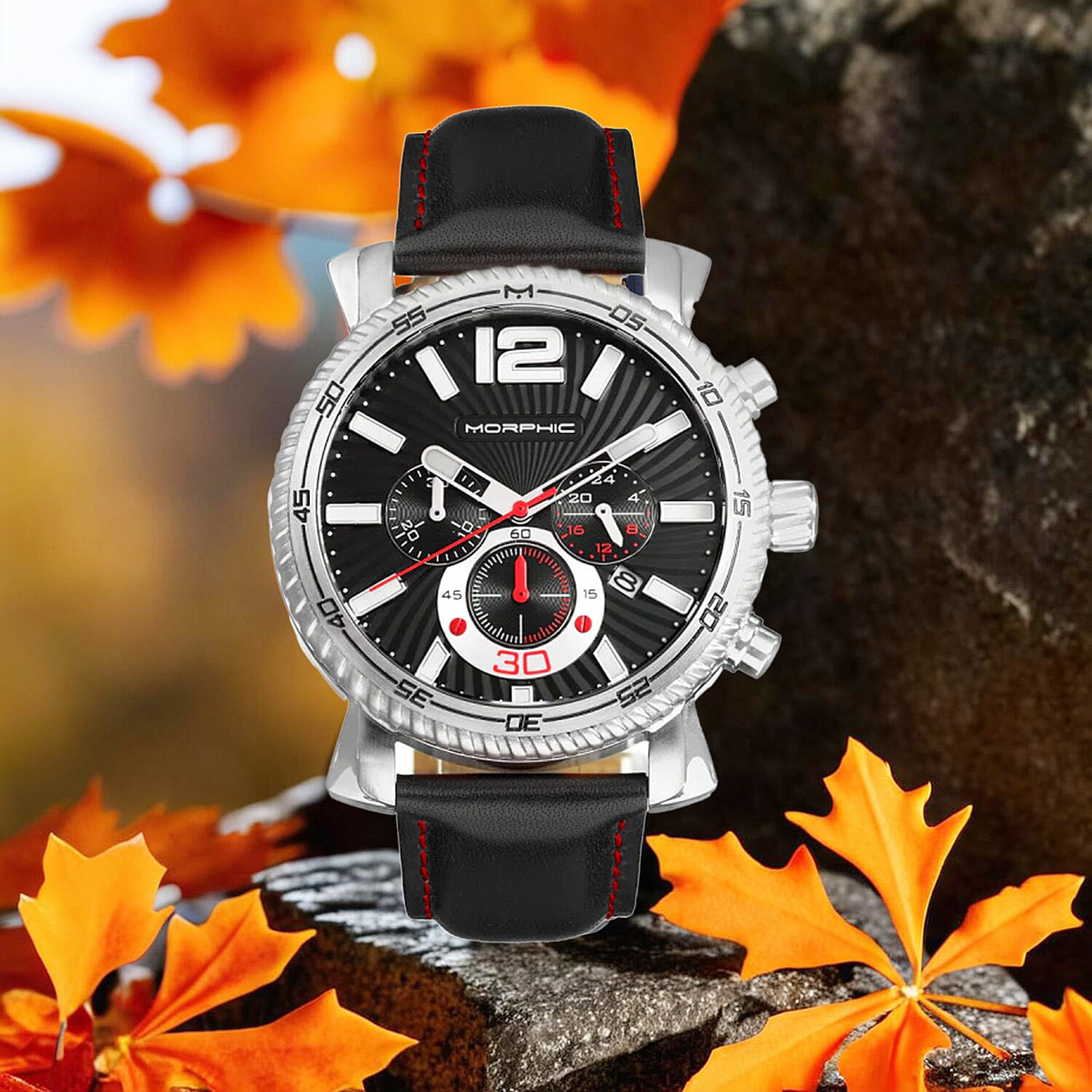 Morphic Japanese Mens Watch in Genuine Leather