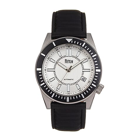 Reign Japanese Mens Watch in Genuine Leather