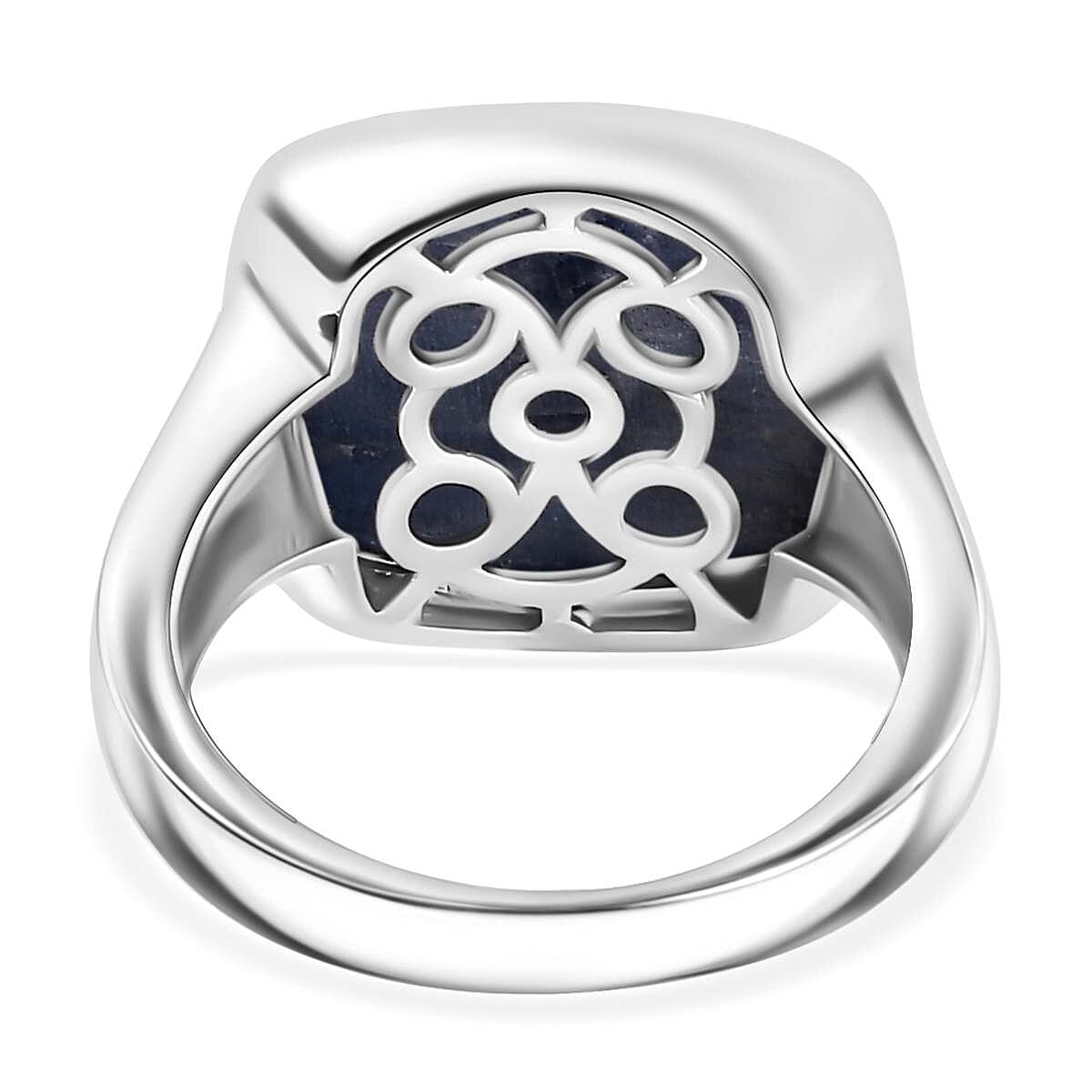 Kyanite Ring in Platinum Overlay Sterling Silver 10.404 Ct. Kyanite Ring in Platinum Overlay Sterling Silver 10.404 Ct.